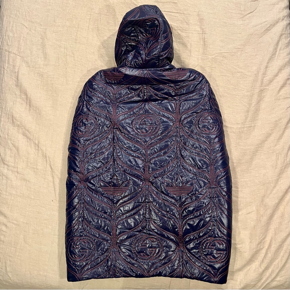 $4300 Gucci X Adidas Embroidered GG Logo Puffer Jacket - Picture 2 of 14